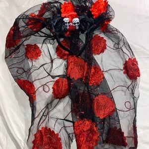 Day of the dead head band.